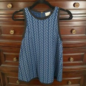 Postmarked Anthropologie Size XS Blue tank